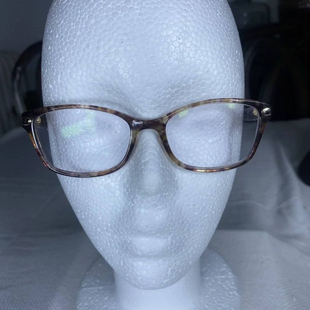 Coach Eyeglasses Frames HC6065 5287 Confetti Light Brown Gold Full Rim 49-17-135